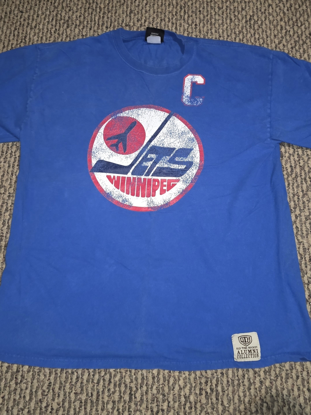 NHL Winnipeg Jets Royal Blue Short Sleeve Graphic Tee